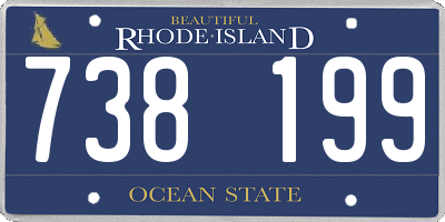 RI license plate 738199