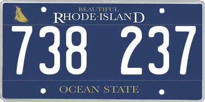 RI license plate 738237