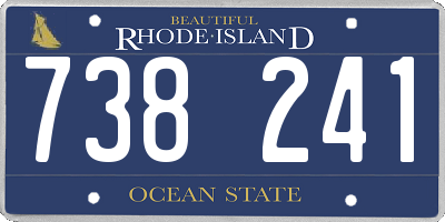 RI license plate 738241