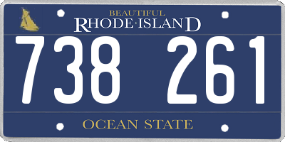 RI license plate 738261
