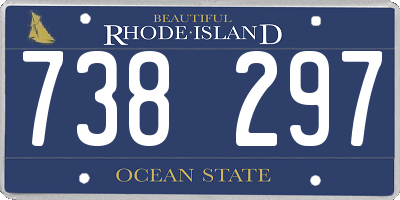 RI license plate 738297