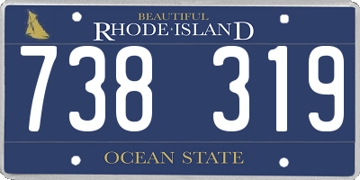 RI license plate 738319