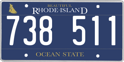 RI license plate 738511
