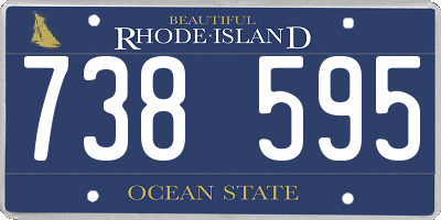 RI license plate 738595