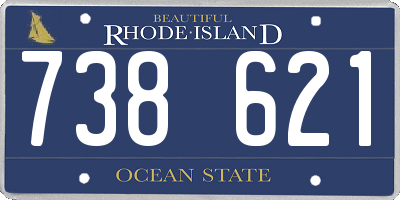 RI license plate 738621