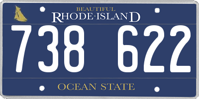 RI license plate 738622