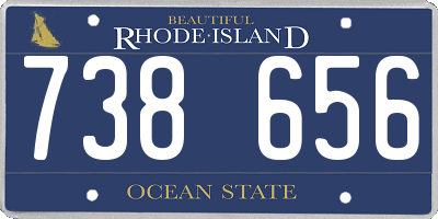 RI license plate 738656
