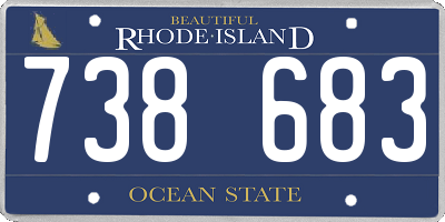 RI license plate 738683