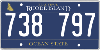 RI license plate 738797