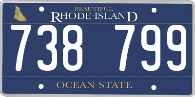 RI license plate 738799