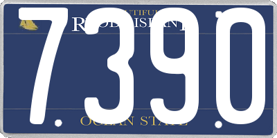 RI license plate 7390
