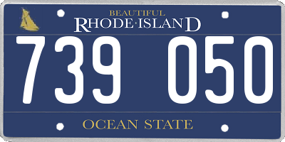 RI license plate 739050
