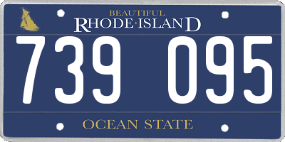 RI license plate 739095