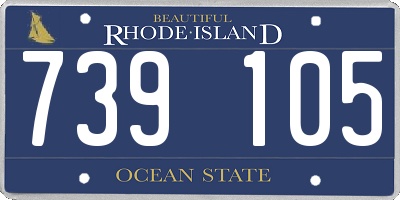 RI license plate 739105