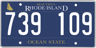 RI license plate 739109