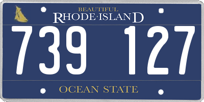 RI license plate 739127