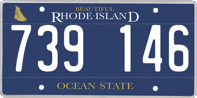 RI license plate 739146