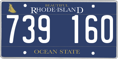 RI license plate 739160