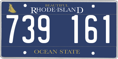 RI license plate 739161