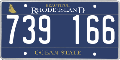 RI license plate 739166