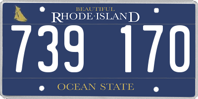 RI license plate 739170