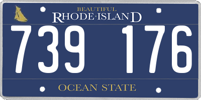 RI license plate 739176