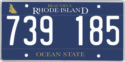 RI license plate 739185