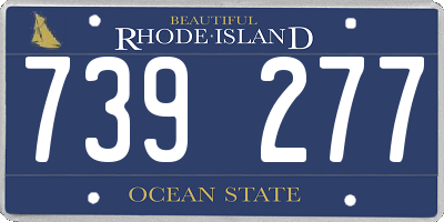 RI license plate 739277