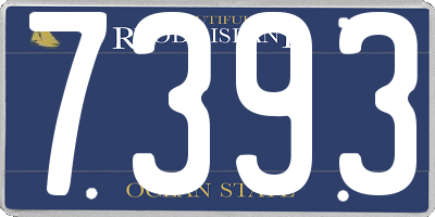 RI license plate 7393