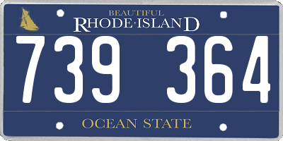 RI license plate 739364
