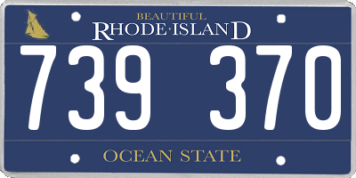 RI license plate 739370