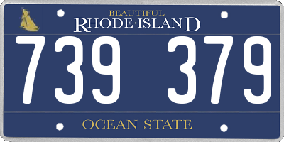 RI license plate 739379