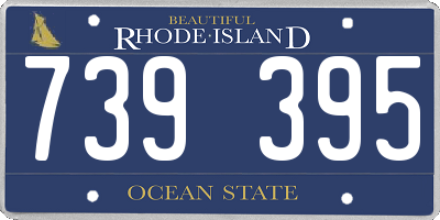 RI license plate 739395