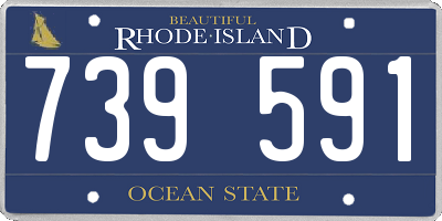 RI license plate 739591