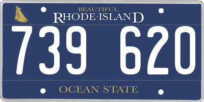 RI license plate 739620