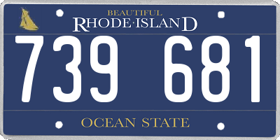 RI license plate 739681