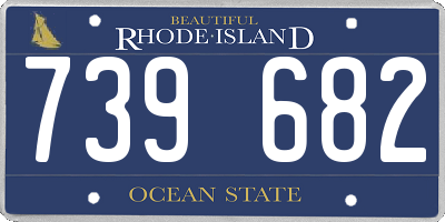 RI license plate 739682