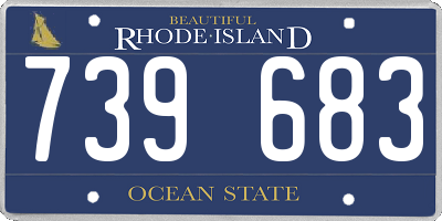 RI license plate 739683