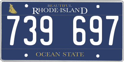 RI license plate 739697