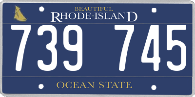 RI license plate 739745