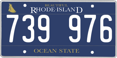 RI license plate 739976