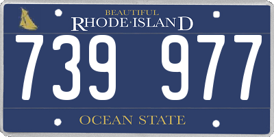 RI license plate 739977