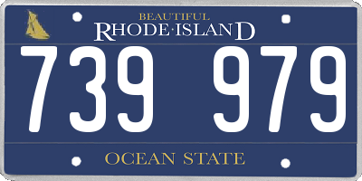 RI license plate 739979
