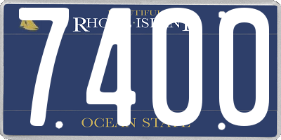 RI license plate 7400