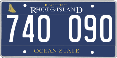 RI license plate 740090