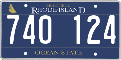 RI license plate 740124