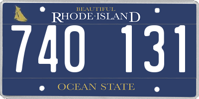RI license plate 740131