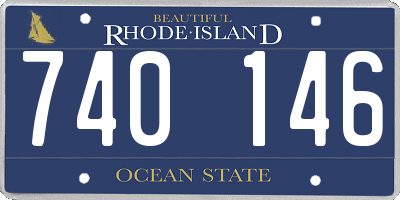 RI license plate 740146