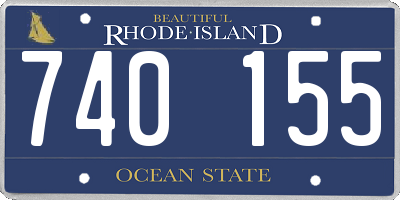 RI license plate 740155
