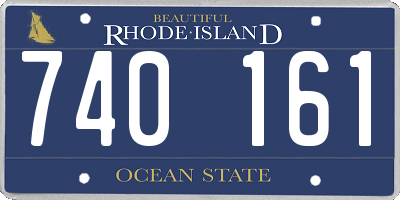RI license plate 740161